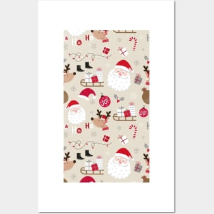 Xmas Pattern Posters and Art